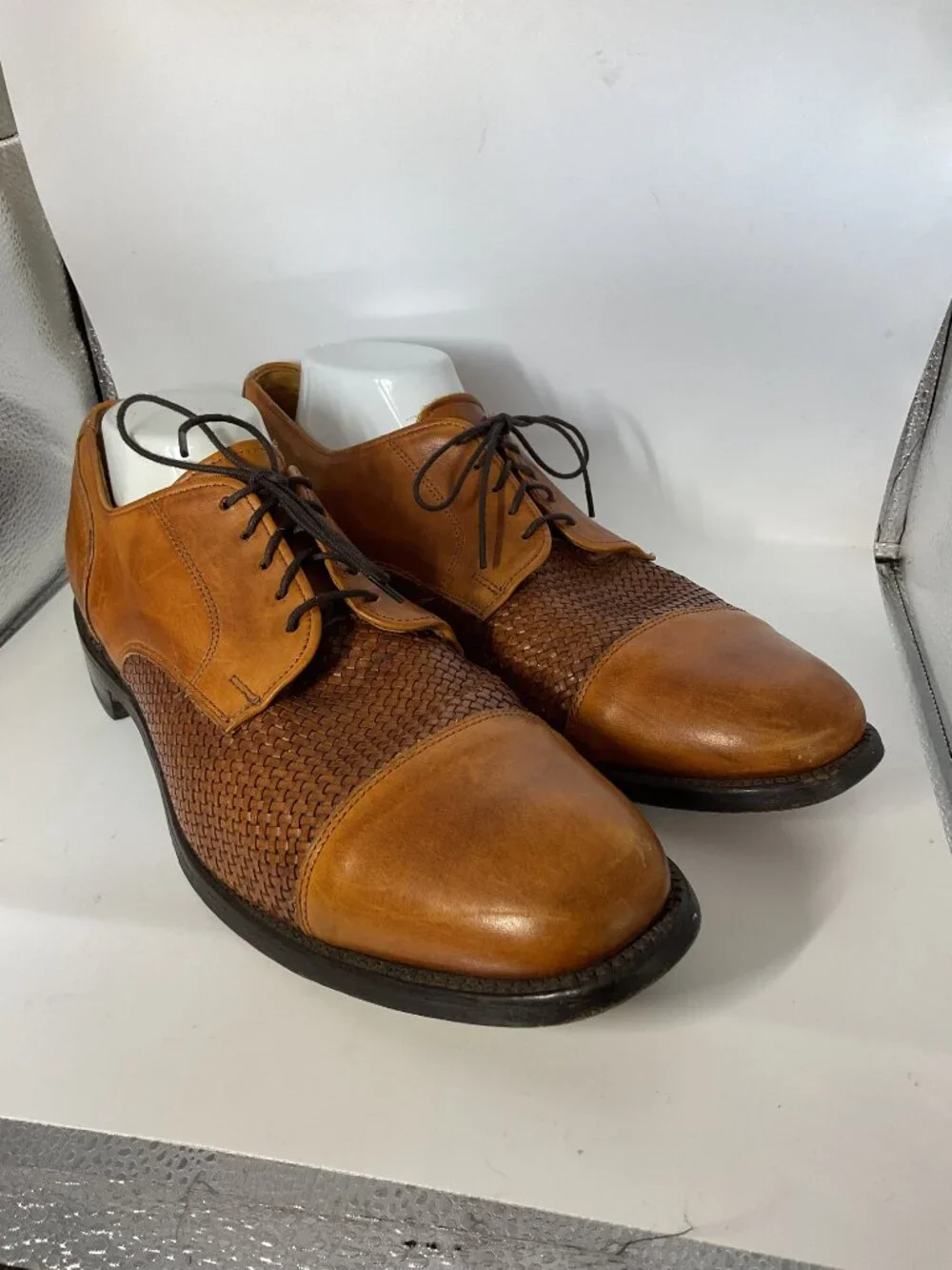 Allen Edmonds “Lauderdale” Woven Cap Toe Oxford Dress Shoes – Made in USA - Picture 4 of 11
